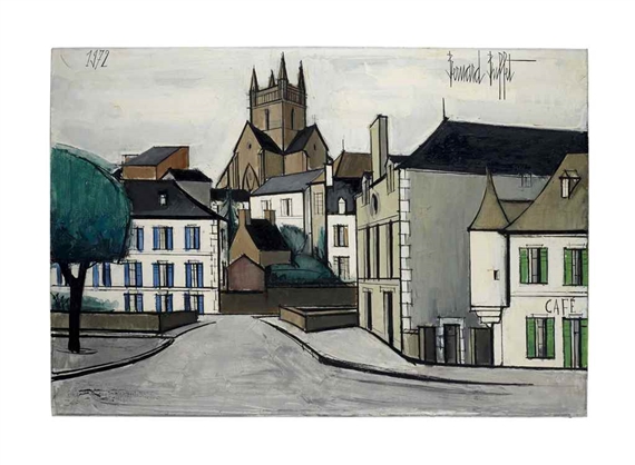 ベルナール・ビュッフェ「Combourg-Chateaubriand」 Bernard Buffet