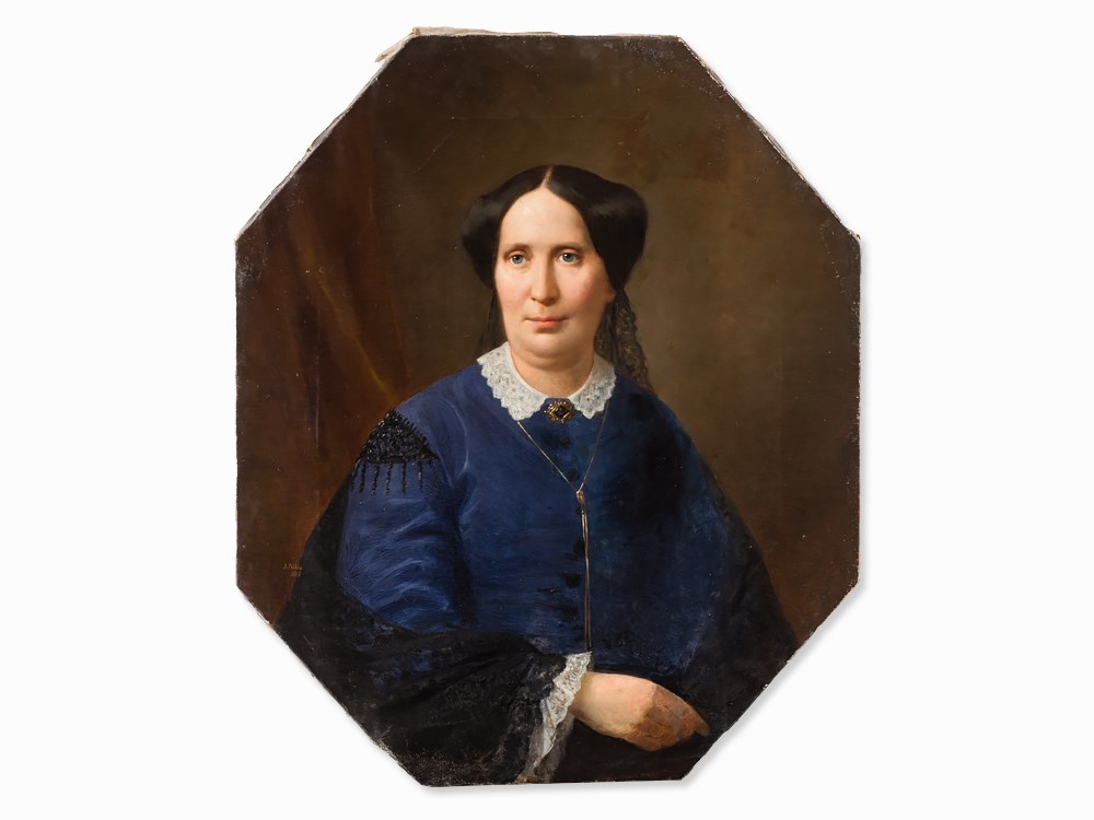 Artwork by Jacob Nöbbe, Portrait of a Lady, Made of Oil on canvas