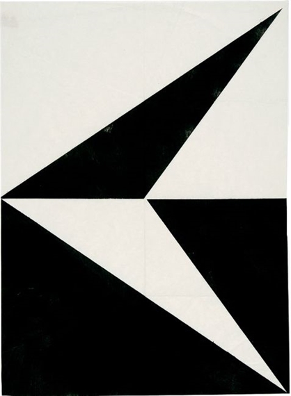 Keil nach links in Schwarz