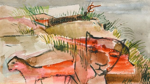 Rote Katzen by Hannah Höch