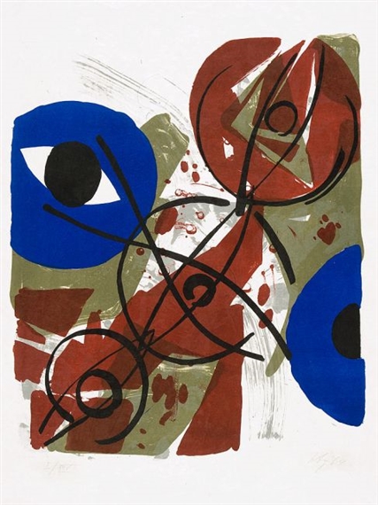 Ernst Wilhelm Nay | Blaufiguration | MutualArt