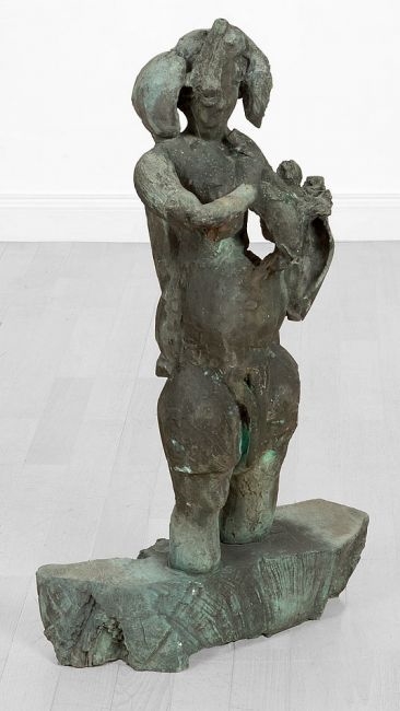 Artwork by Rolf Szymanski, Kleines Bildnis Via Gènesi., Made of bronze