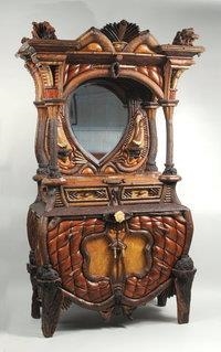 Rare Rustic Adirondack Brandy Cabinet Among 790 Lots In Schwenke October 2nd Auction