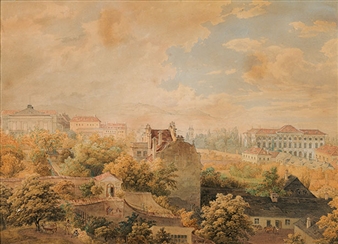 View of the Liechtenstein Palais in Vienna - Franz Wolf