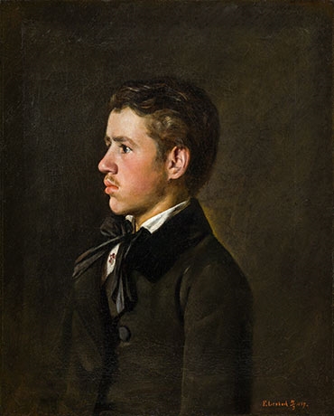 Portait of the young Ludwig Lenbach (brother of the artist) by Franz Seraph von Lenbach, 1857