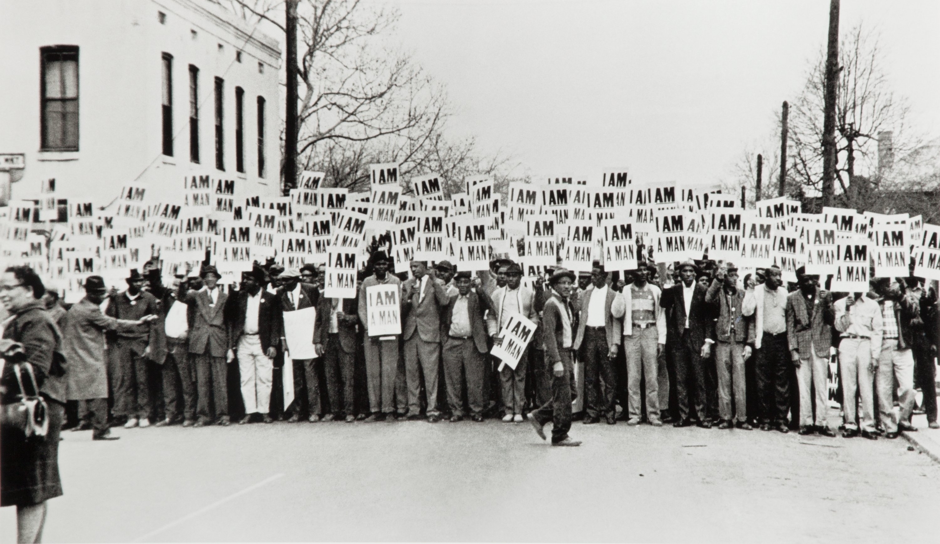 Artwork by Ernest Withers, I Am a Man Sanitation Workers Assemble at Clayborn Temple for Solidarity March (Dr. Martin Luther King, Jr.'s Last March) Memphis, Tennessee, March 28, Made of Gelatin silver print