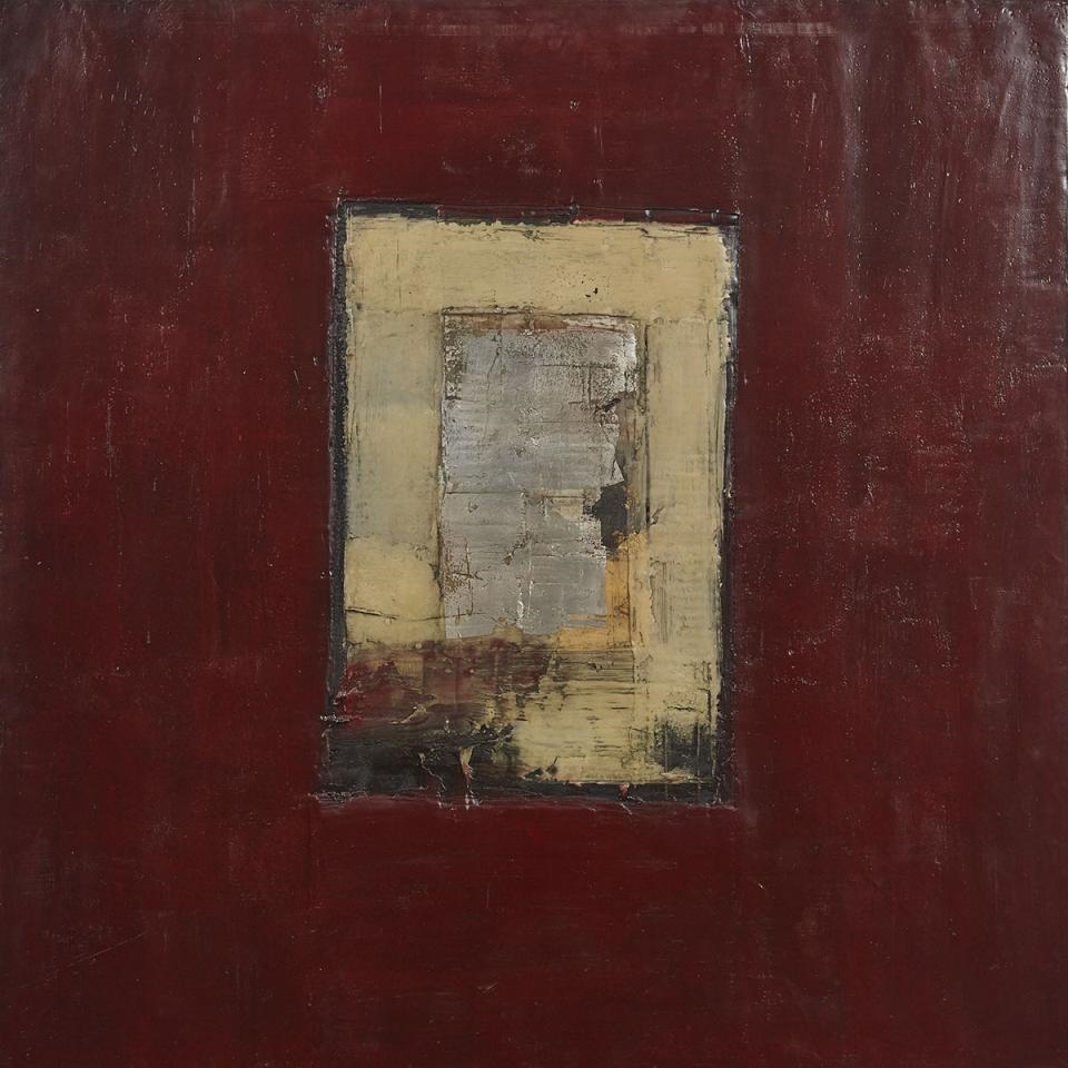 Artwork by Christopher Kier, Untitled Study XXIII (From the "Topography" Series, 1998), Made of wax, pigment, metal leaf and oil on canvas