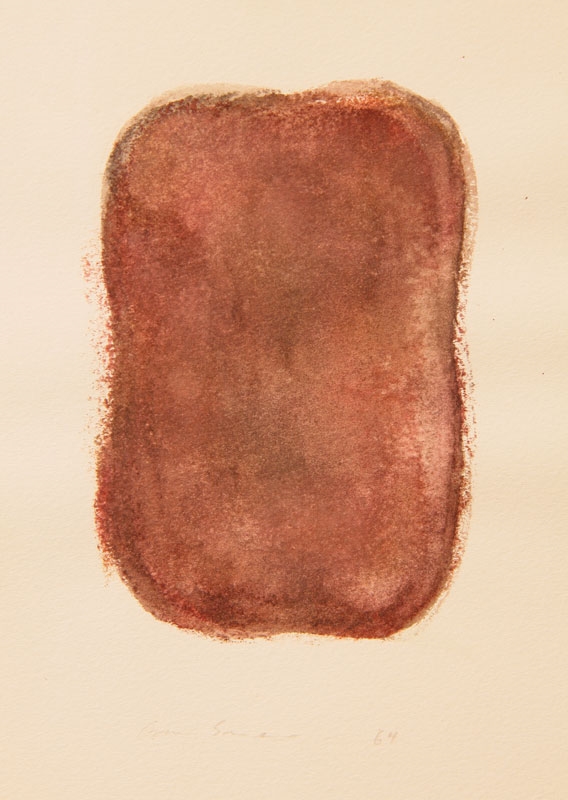 Artwork by Gotthard Graubner, No Title, Made of gouache on paper