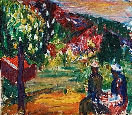 In the garden by Ivan Ivarson