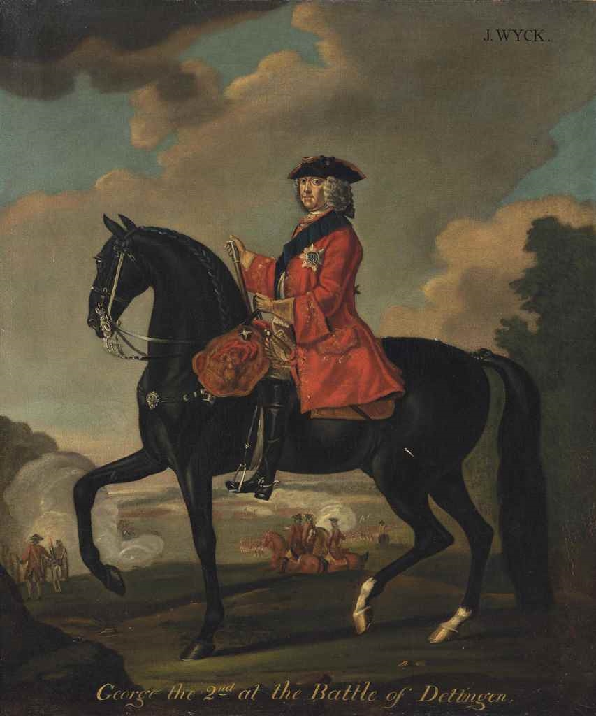 David Morier | Equestrian portrait of King George II (1683-1760), in a ...