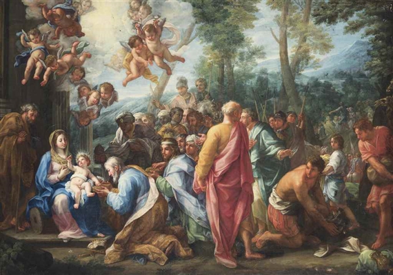 The Adoration of the Magi by Giovanni Odazzi