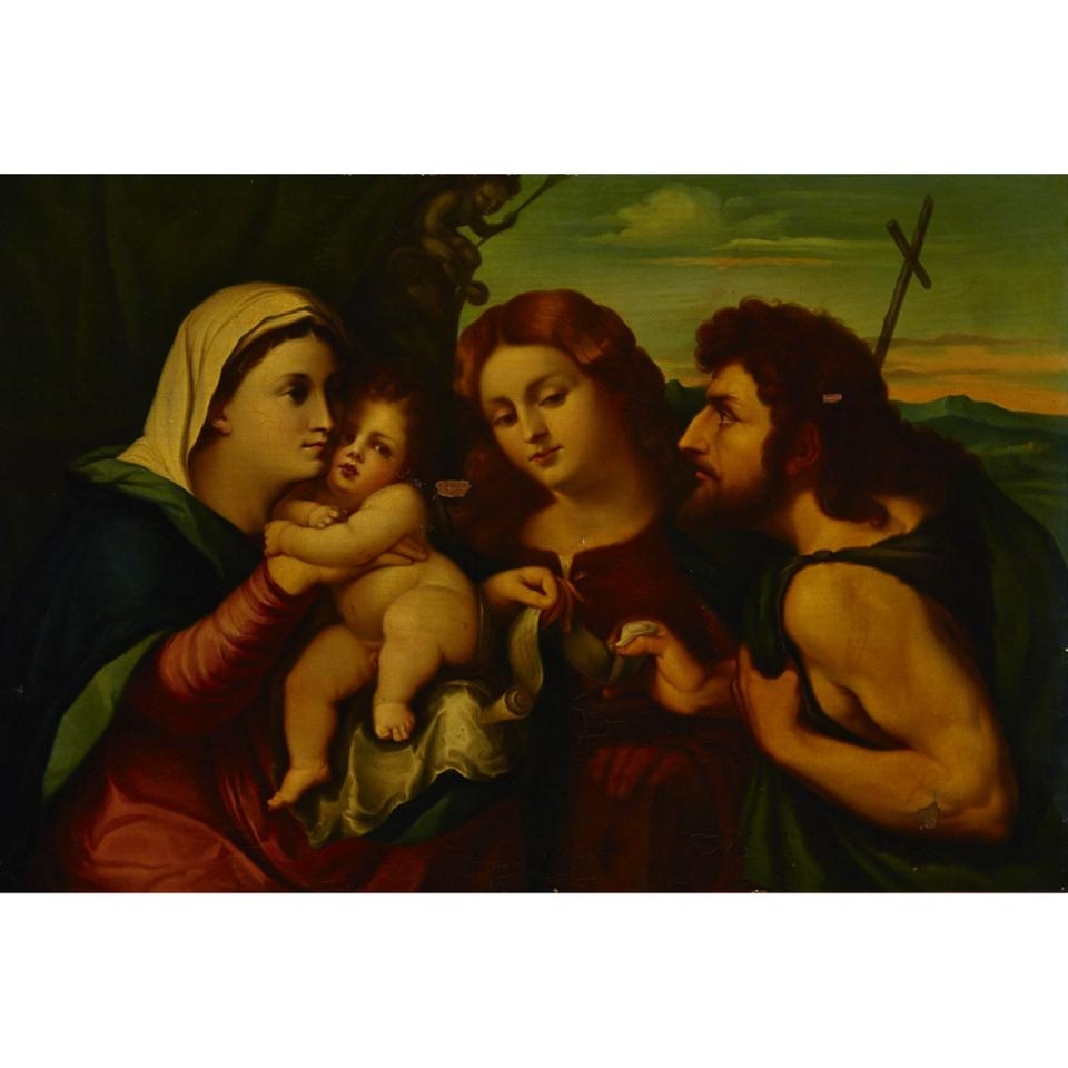 Sacra Conversazione (The Madonna and Child with Saints Catherine and John the Baptist) by Jacopo Palma il Vecchio