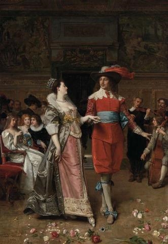The Dance (La Pavane) by Florent Willems, 1878