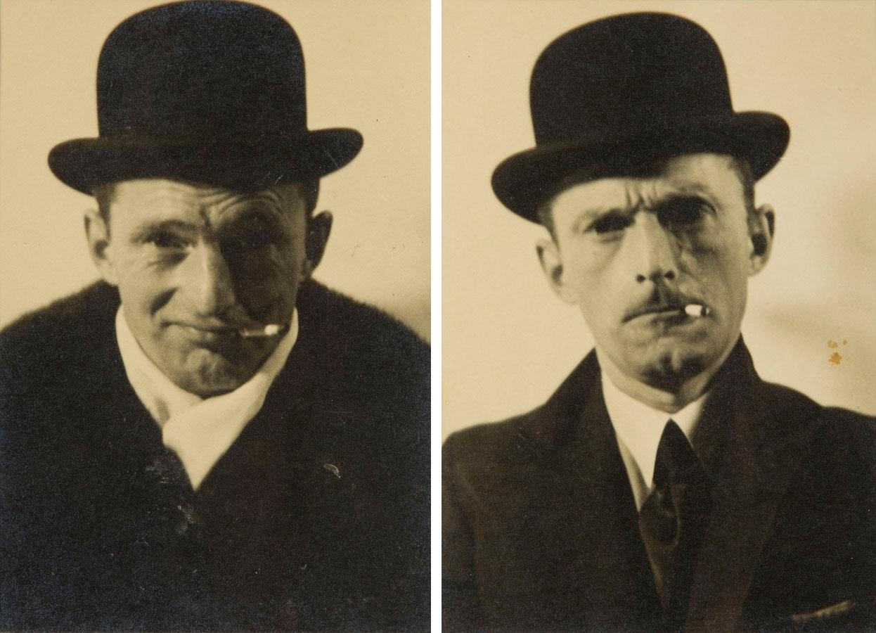 Artwork by Leonard Sempoliński, Diptych: Miny, Made of bromine, black & white / photo paper