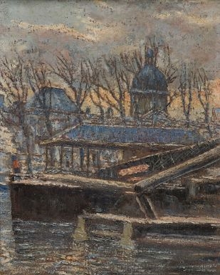 Paris, bord de Seine by Fernand Laval