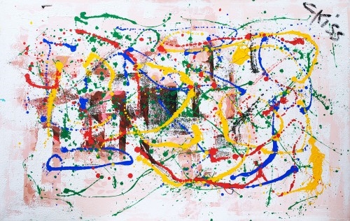 Artwork by C. Kiss, Composition, Made of oil on canvas