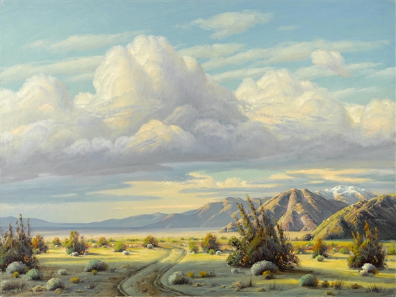 Cumulus Over Desert by Paul Grimm, 1963