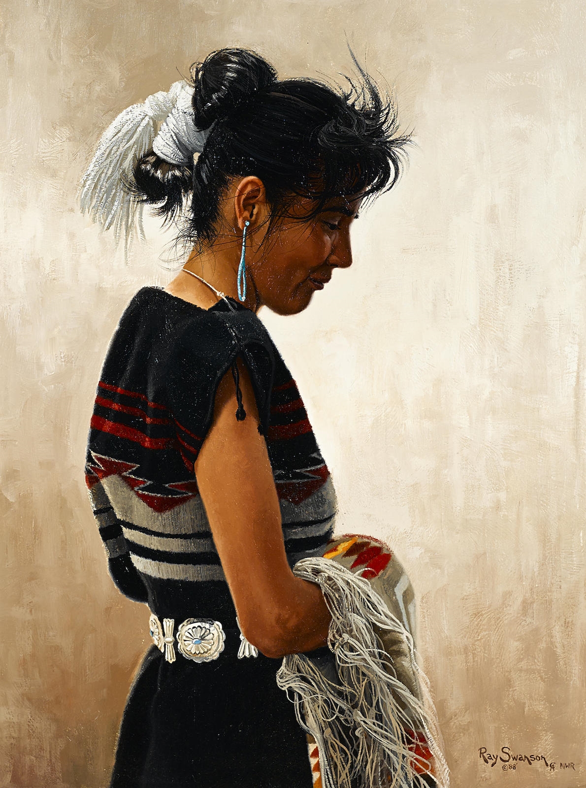 Ray Swanson Navajo in Rug Dress (1988) MutualArt