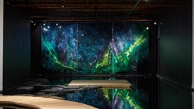 This artist flooded an art gallery to capture the wonder of the Northern Lights