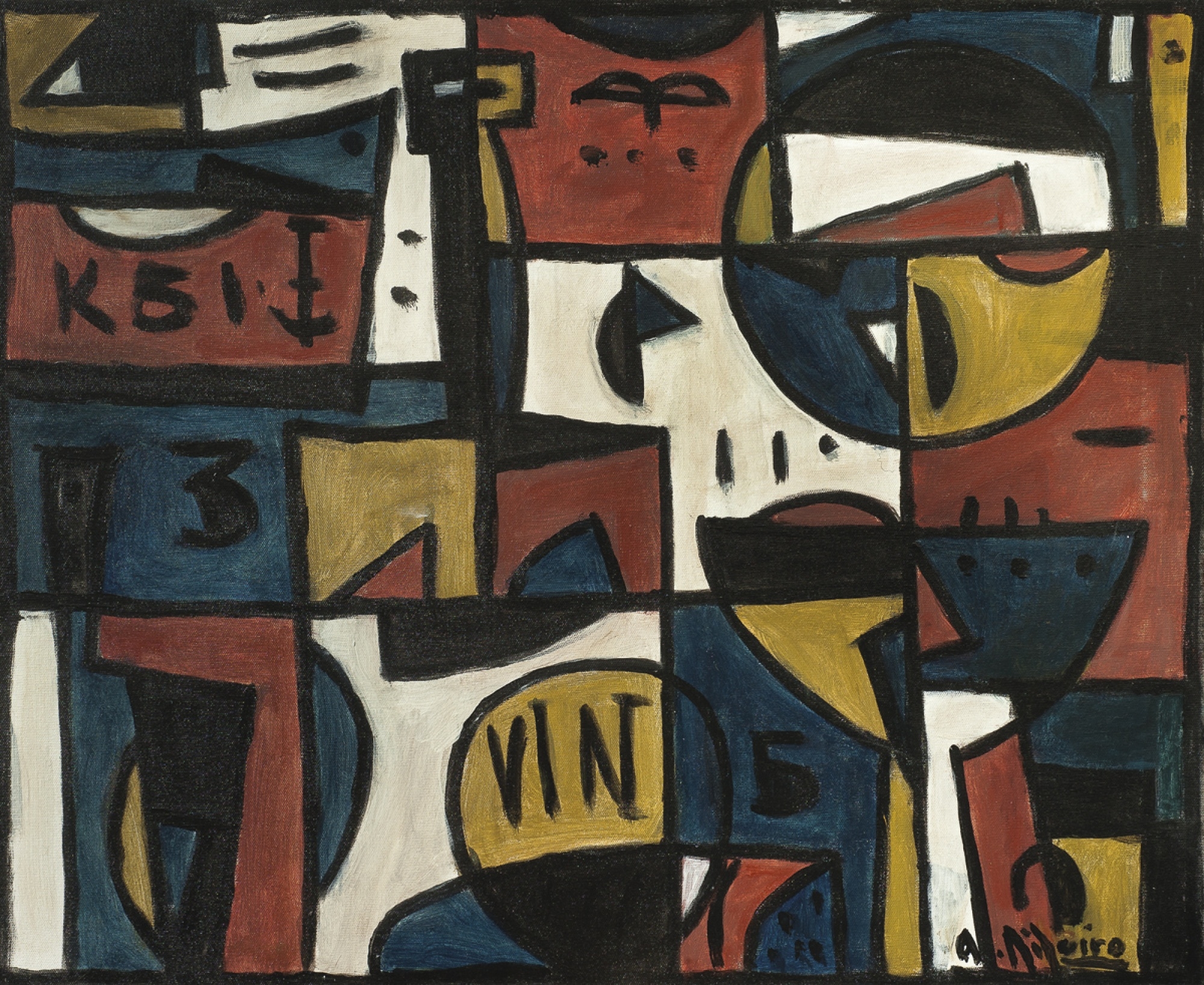 Alceu Ribeiro | Constructivo in five colors | MutualArt