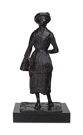 L'Ecolière ou Femme marchant dans la rue by Edgar Degas, circa 1880-1881