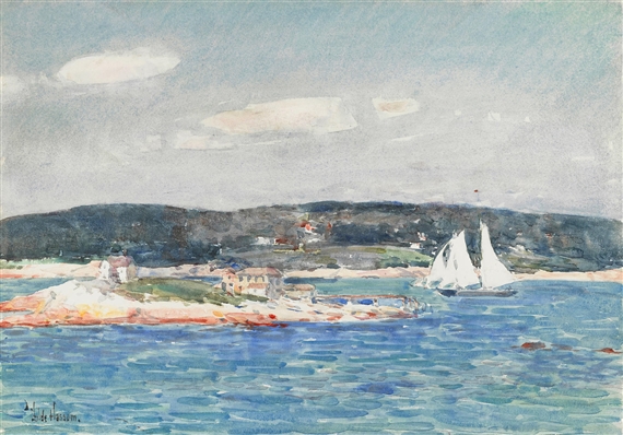 Ten Pound Island, Gloucester, Massachusetts by Childe Hassam, Circa 1894-1895