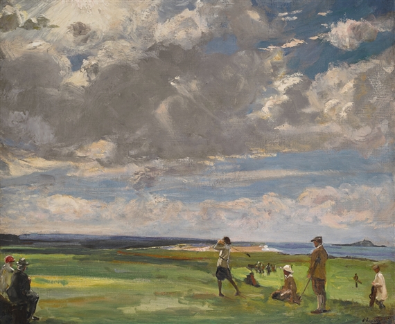 THE GOLF LINKS, NORTH BERWICK by John Lavery, 1921