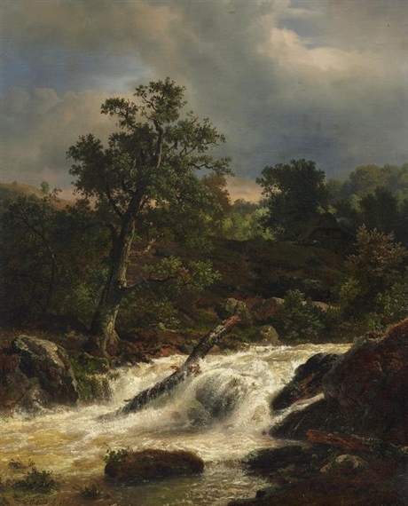 Oak Tree and White Water