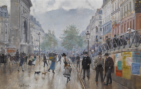 Jean Beraud、Le boulevard Saint-Denis a Le Boulevard Saint-Denis, Paris by Jean Béraud on artnet