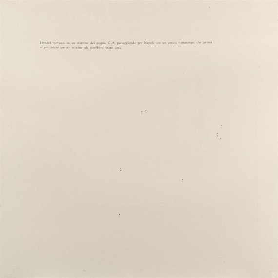 Imaginary Hendel by Emilio Isgrò, 1975