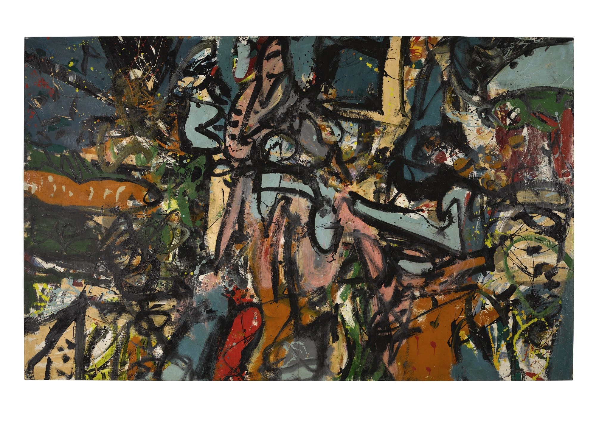 Artwork by Alan Davie, MAD MAY DAY, Made of oil on board