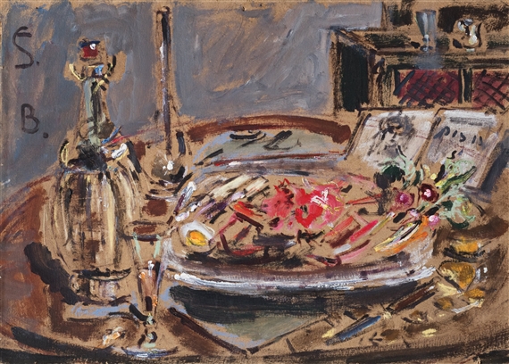 Natura Morta con Fiasco by Filippo de Pisis, 1947