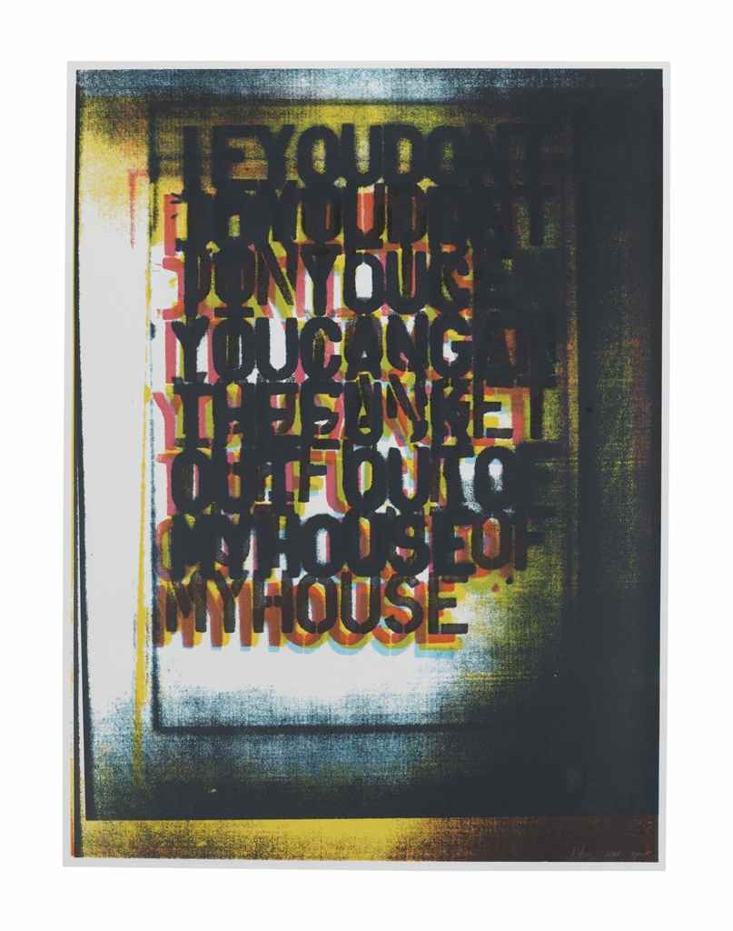 Christopher Wool | My House I (2000) | MutualArt