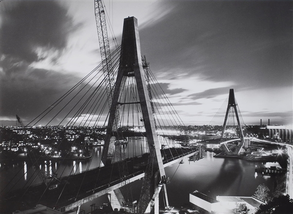 The Bridge with Deck Gap Narrowing seen at Dusk Looking South-West by David Moore, circa 1995