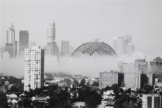 Kirribilli and the City with Morning Fog Layer by David Moore, 1991, printed 1993