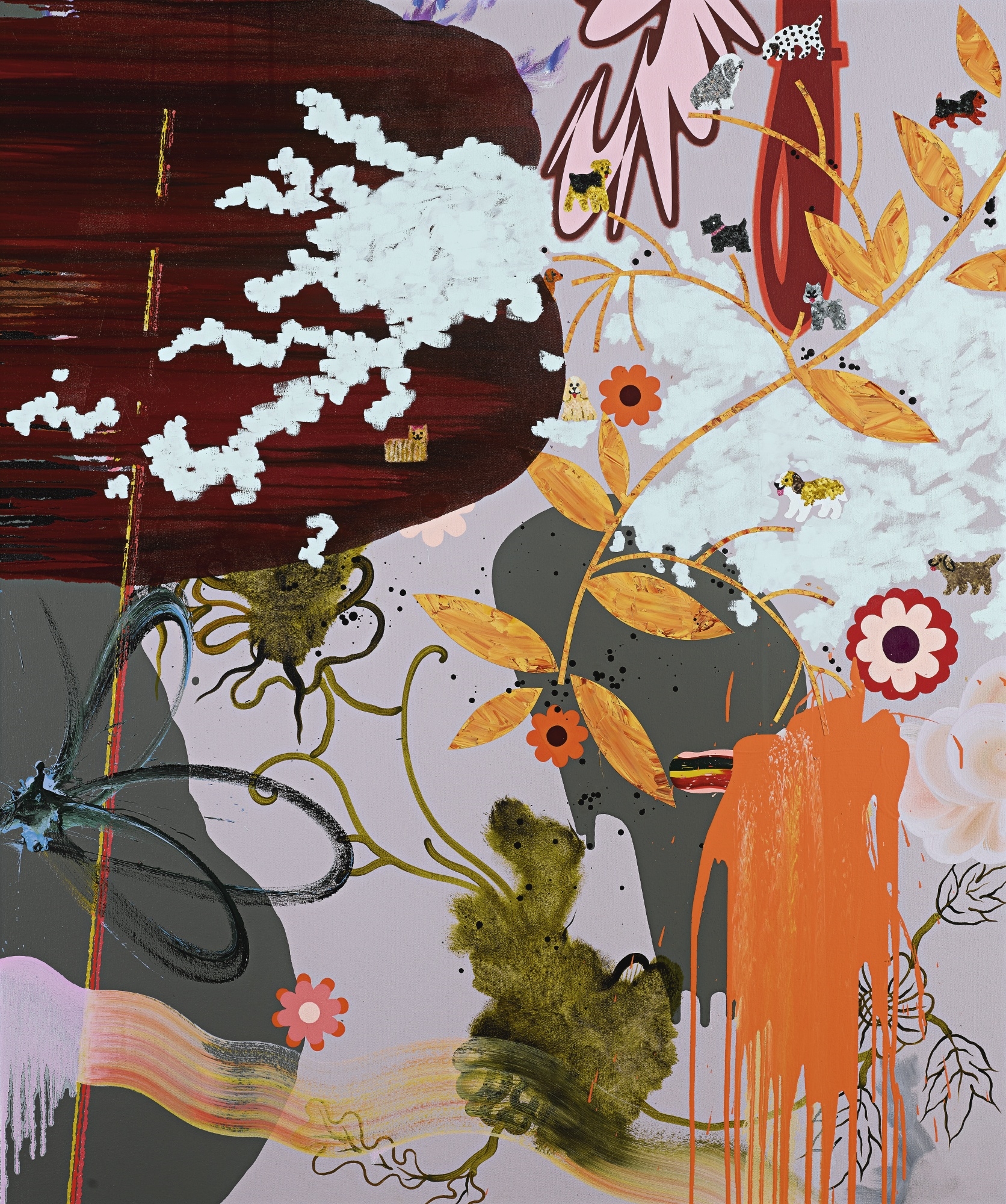 Artwork by Fiona Rae, KEEP DOING THE THING WHICH ONE WANTS TO DO VERY HARD, Made of oil and acrylic on canvas