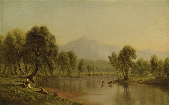 MOUNT WASHINGTON, NEW HAMPSHIRE, FROM THE SACO RIVER