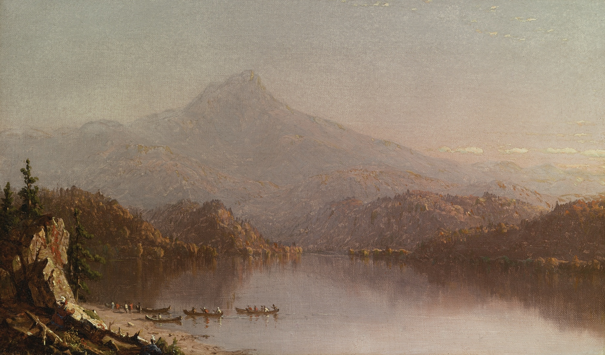 Artwork by Sanford Robinson Gifford, INDIAN SUMMER, Made of oil on canvas