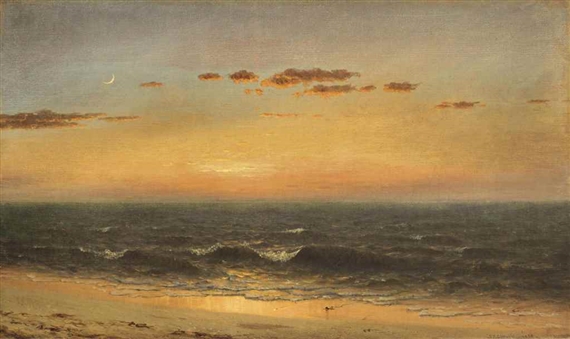 Sunrise on the Seashore by Sanford Robinson Gifford, circa 1865 - 1867
