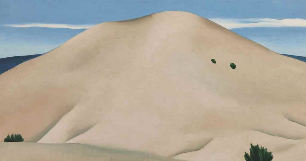Artwork by Georgia O'Keeffe, Sand Hill, Alcalde, Made of oil on canvas
