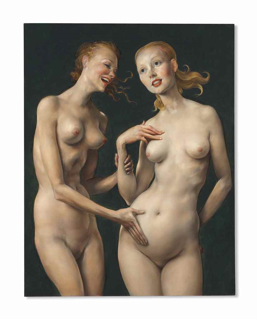 Artwork by John Currin, Nice 'n Easy, Made of oil on canvas