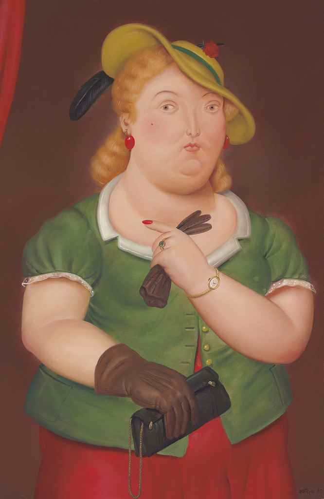 Fernando Botero | Woman with Hat (1986) | MutualArt