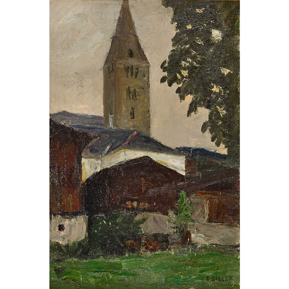 Église de Saint-Germain by Ernest Biéler