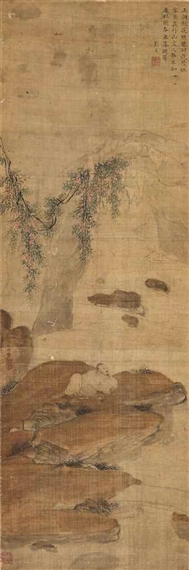 Scholar Watching Running Stream by Qiu Ying