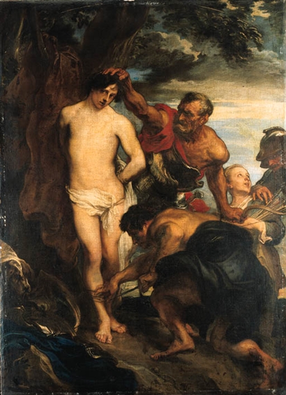Saint Sebastian prepared for martyrdom by Anthony van Dyck