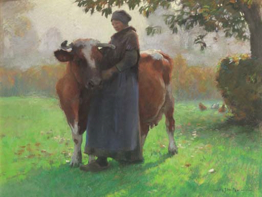 De koe by Willy Sluiter, 1902