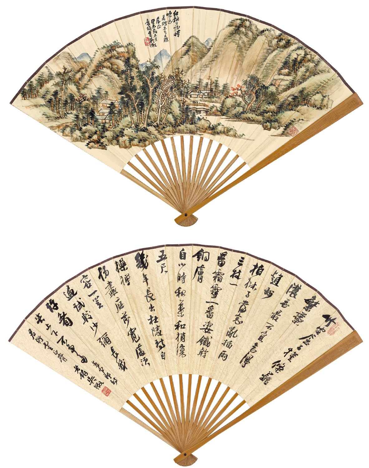 Artwork by Wu Daiqiu, PAINTING AND CALLIGRAPHY, Made of ink and color on paper