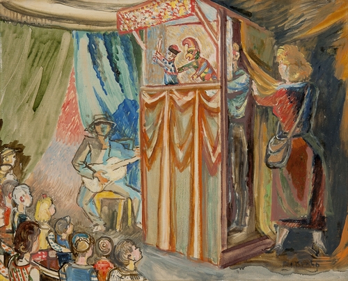 Dukketeater by Per Krohg