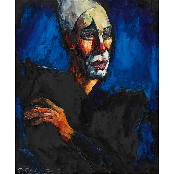 Porträt eines Clowns by Paul Sechaud