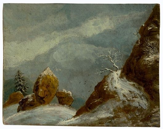 Winter landschaft by Thomas Fearnley, 1829